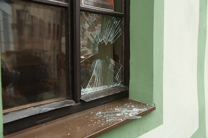 A2B Glass are able to board up broken windows while they are being repaired in Lancaster.